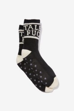 Typo Home Slounge Around Slipper Sock