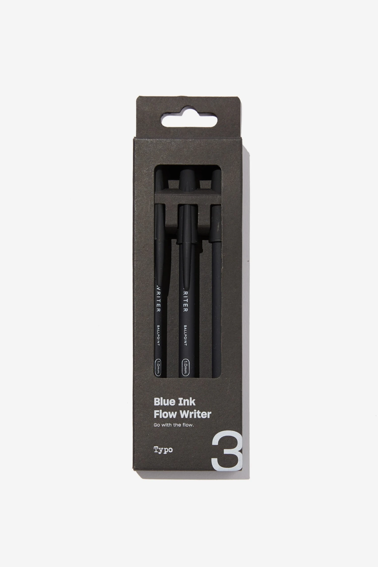 Typo Pens & Markers Blue Ink Flow Writer Pen 3Pk 4 Typo Pens & Markers Blue Ink Flow Writer Pen 3Pk - Image 2