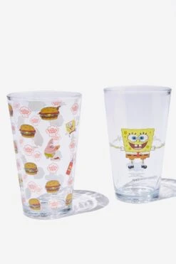 Typo Fun & Games SpongeBob Glass Tumbler Set Of 2