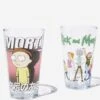 Typo Fun & Games Rick & Morty Glass Tumbler Set Of 2 2 Typo Fun & Games Rick & Morty Glass Tumbler Set Of 2 -Home Furnishings Shop 1684576 09 2