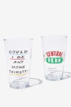 Typo Fun & Games Friends Glass Tumbler Set Of 2
