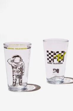Typo Fun & Games MTV Glass Tumbler Set Of 2