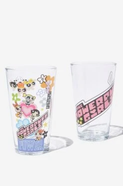 Typo Fun & Games Powerpuff Girls Glass Tumbler Set Of 2