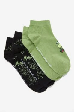 Typo Rick & Morty 2Pk Of Ankle Socks