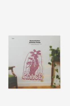 Typo Stickers & Washi Tape Window Suncatcher Decal 4 Pack