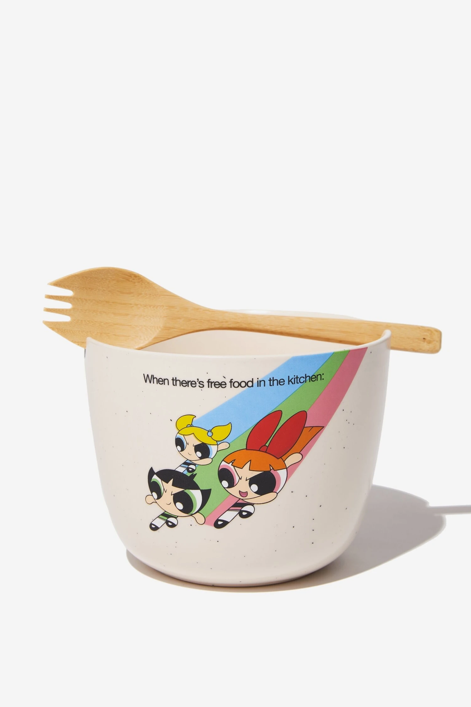 Typo Kitchen + Bar Powerpuff Girls Collab Fork It Feed Me Bowl 3 Typo Kitchen + Bar Powerpuff Girls Collab Fork It Feed Me Bowl