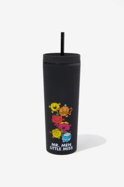 Typo Kitchen + Bar Mr Men Little Miss Slimline Smoothie Cup Black